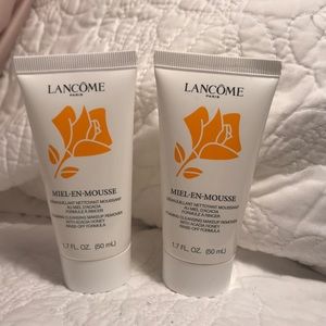 2 Lancôme miel-en-mousse foam makeup remover